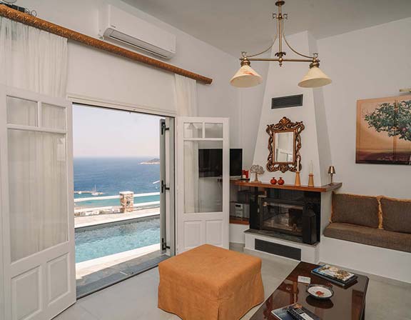 Καθιστικό με θέα στη θάλασσα